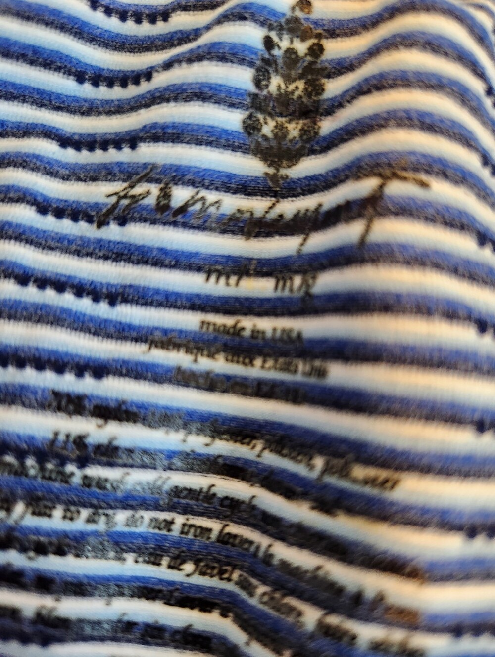 Free People Movement Whats The Scoop Baby Tee In Sapphire Skies Combo Size M/L - Picture 6 of 8